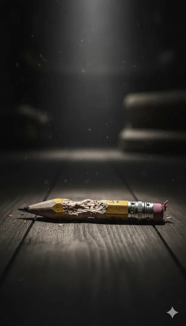 Crayon mâchouillé